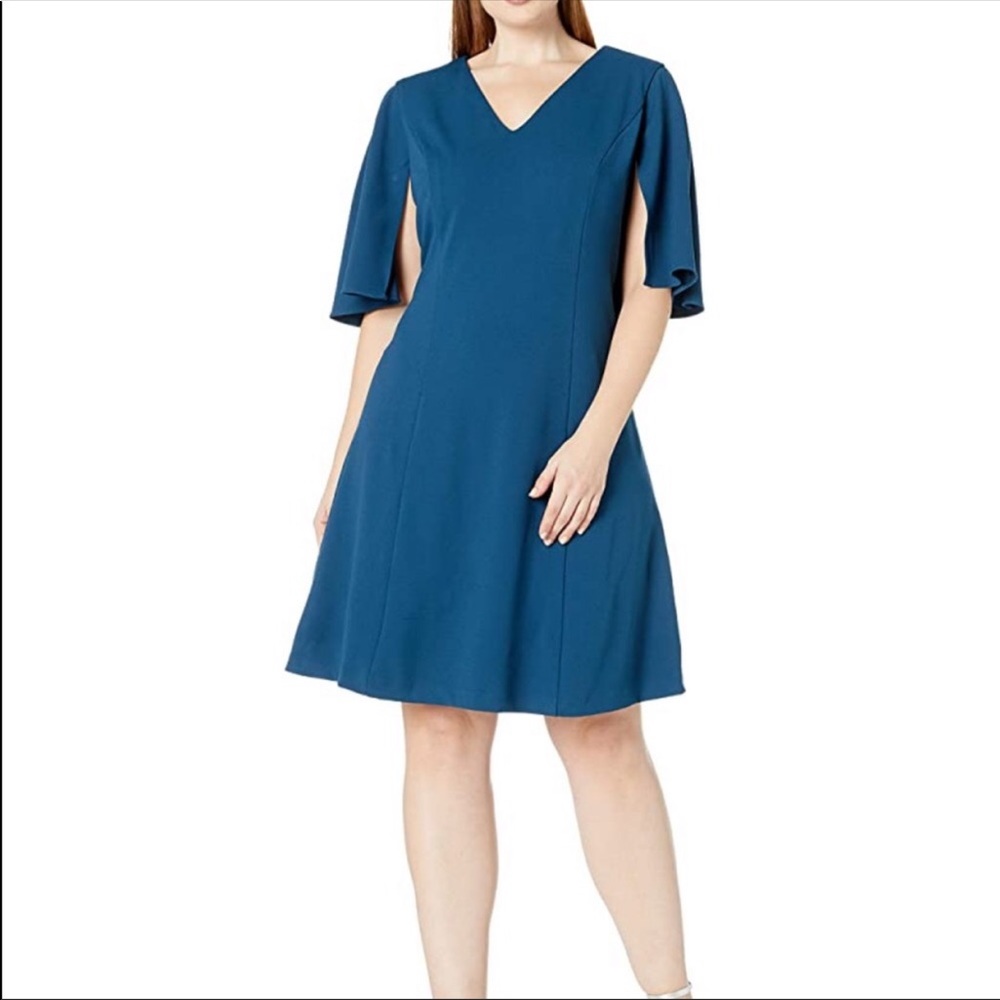 !SALE! New Adrianna Papell knit crepe align fit&flare